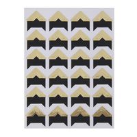 OULII 5pcs Photo Corners Kraft Paper Self-Adhesive Photo Album Protector Sticker (Flash Gold)