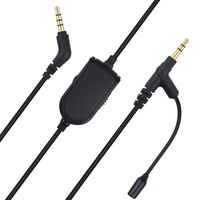 Alitutumao Replacement Audio Chat Cable Cord Compatible with Astro A10 A40 A50 Heasetset Beats Solo Studio Mixr Skullcandy Headphones to Xbox One PS4 PC MixAmp Smartphone (with Remote Mute and Mic)