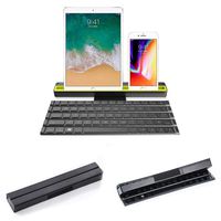 KOBWA Foldable Keyboard,Portable Folding Wireless Keyboard with Stand,Rollable Keyboard Ultra-Slim for IPad, iPhone, Tablets, Android Smartphones, iOS, Notebook, Windows, Mac