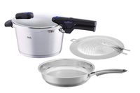 Fissler FISS-AMZ130BOM Pressure Cooker and Frypan, One Size, Steel