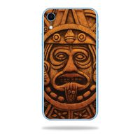 MightySkins Skin Compatible with Apple iPhone XR - Carved Aztec | Protective, Durable, and Unique Vinyl Decal wrap Cover | Easy to Apply, Remove, and Change Styles | Made in The USA