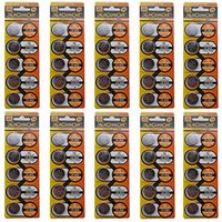 eCoreCell (50pcs) CR2032 5004LC 3V 3 Volt Lithium Single Use Non-rechargeable Button Coin Cell Battery