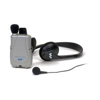 Williams Sound PKT D1 H26 Pocketalker Ultra with Rear-wear Headphone, 200 hours of battery life, Adjustable tone and volume control, Accommodates a variety of earphone and headphone options
