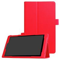 for Amazon Kindle Fire HD 10 Case 2017 Realease 7th Generation - Ultra Lightweight Magnetic Leather Stand Case Cover for Fire HD 10 Tablet (Red)