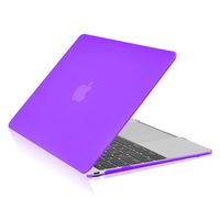 TOP CASE - Classic Series Rubberized Hard Case Compatible MacBook 12" Retina Display Model A1534 (Release 2015) - Purple