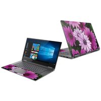 Mightyskins Skin Compatible with Lenovo Yoga 730 13" (2018) - Purple Flowers | Protective, Durable, and Unique Vinyl Decal Wrap Cover | Easy to Apply, Remove, and Change Styles | Made in The USA