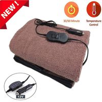 ChenLee Car Electric Heating Blanket,12V Electric Heated Blanket Multifunctional Travel Throw Heating Blanket with AC Adapter for Car, Truck, Boats or RV Auto Supplies