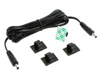 EShine Interconnect Cable - Male to Male - for LED Under Cabinet Lighting with Wire Clips for Comfortable Installation (6.5ft, Black)