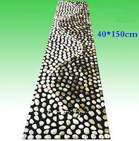 WE&ZHE Pebble, Yuhua Stone Massage Pad, Cobblestone Foot Massage Pad, Massage Blanket, Massage Trail, Blanket (40150CM)