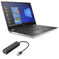HP x360 15.6" HD 2 in 1 Touchscreen Laptop Convertible Notebook Core i5-8265U, 32GB RAM, 1TB SSD, Quad-Core up to 3.90 GHz, USB-C, RJ-45 LAN Hub, Keypad, Wi-Fi, Bluetooth, Webcam, Win 10