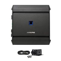 Alpine S-A60M S-Series Class D Mono Amplifier Bundled w/RUX-KNOB.2 Remote Bass Level Control