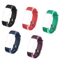 REDGO ID115 Plus HR Replacement Bands for ID115Plus HR Fitness Tracker, ID115 HR Plus Smart Watch, ID115HR Plus Watchbands, Black, Red, Teal, Blue, Purple