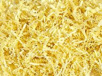 Crinkle Paper Shred for Packaging Gift Box/Basket Filler 2-Ounce Bag (Canary Yellow)