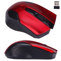 Voberry 2.4Ghz Wireless Mobile Optical Mouse with USB Wireless Receiver For Laptop PC (Red)