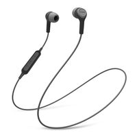Koss BT115i Wireless Bluetooth Earbuds, in-Line Microphone, Volume Control and Touch Remote, Sweat Resistant, Dark Grey and Black