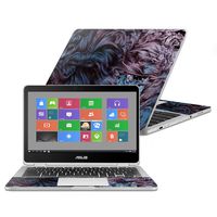 MightySkins Skin Compatible with Asus Chromebook Flip C302CA 12.5" (2016) - Angry Ripple | Protective, Durable, and Unique Vinyl Decal wrap Cover | Easy to Apply, Remove | Made in The USA