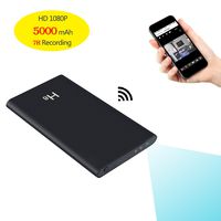KAMRE HD 1080P 5000mAh Portable Power Bank Camera Nanny Cam, 7 Hours Continuous Video Recording, Support iOS/Android PC Remote Real-time View, Black