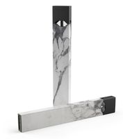 Marble Skin-kit for The Pax JUUL (JuulLabs) Vaping Device (Skin Only) - White & Grey Marble Surface V3