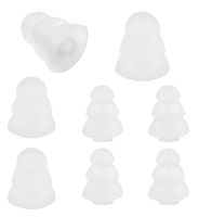 ALXCD Triple Ear Tip with 2mm Hole for Etymotic Shure Klipsch Westone Earphone, (S/L) 4 Pairs Triple Flange Silicone Ear Tip Sleeves, Fit for Etymotic Shure Klipsch Westone 2mm Hole[Clear-4 Pair]