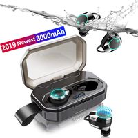 Bluetooth 5.0 Wireless Earbuds - TWS 3D Stereo Sound Headphones with Charging Box, True Wireless Built-in Mic Hands Free Call in-Ear Earpiece, Waterproof Sport Earphones Headset