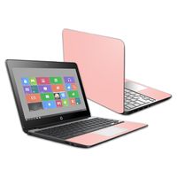 MightySkins Skin Compatible with HP Chromebook 11 G5 11.6" - Solid Blush | Protective, Durable, and Unique Vinyl Decal wrap Cover | Easy to Apply, Remove, and Change Styles | Made in The USA