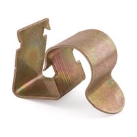 Heavy Duty Steel Cable Clips, Yellow Zinc Finish, 12-14mm Cable, 7-12mm Panel Edge, Pack of 25