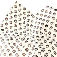 Puppy"PAW Print" Tissue Paper for Gift Wrapping 20"x30" Sheets Black & White - 10ct