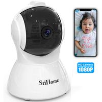 GORRON Wireless Security Camera, 1080P HD Video IP WiFi Pet Camera Baby Monitor Sound/Motion Detection with Night Vision 2-Way Audio Available Monitor Baby Elder Pet Nanny for Indoor Home Shop Office
