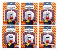Set of 6 Giant Halloween Ghosts Lawn Bags with Twist Ties 45" x 48" (Set of 6, Ghosts)
