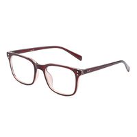 Blue Light Blocking Computer Glasses Anti Blue Ray Square Eyeglasses Reduce Eye Strain for Women Men Brown