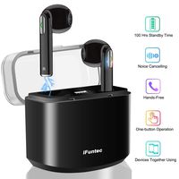 Wireless Earbuds with Charging Case Bluetooth Headphones Wireless Sports Earbuds with Mic, Waterproof Earbuds Wireless Earphone Bluetooth Earbuds Stereo Compatible iOS Android for Smartphone