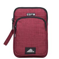 Belt Waist Pouch Security Purse Phone Carrying Case Crossbody Shoulder Cell Phone Bag Phone Belt Mini Travel Pouch Pack Purse Wallet with a Clip CS2016 (Red)