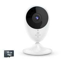 EZVIZ Mini O 1080p - Wireless Wi-Fi Cloud Camera, Home Video Monitoring Security Camera, with Pre-Installed 16GB Micro SD Card, Compatible with Alexa