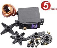 WINGONEER 5Pcs MG996R Digital Metal Gear Servo for Smart Car Robot Boat RC Helicopter