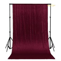 ShiDianYi Burgundy Sequin Backdrop Photography 20FTx10FT Maroon Sequin Wedding Background 240x120-Inch Glitter Backdrop Curtains Wine -0329S