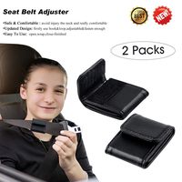 Car Seat Belt Adjuster for Kids & Adults, Comfortable and Safe Car Belt Adjuster Black,2 Packs