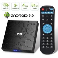 EVER EXPRESS T9 Android 9.0 TV Box 4GB DDR3 RAM 64GB ROM RK3318 Quad-Core Cortex-A53 64 Bits Bluetooth 4.0 Support 2.4/5.0GHz WiFi 4K 3D Ultra HD HDMI H.265