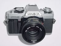 Minolta XG-M SLR Manual Focus Camera Kit With a 50mm f/2.0 Lens