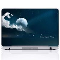 Meffort Inc Personalized Laptop Notebook Notebook Skin Sticker Cover Art Decal, Customize Your Name (13 Inch, Nightly Sky)