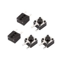 uxcell 5Pcs 4.5mmx4.5mmx3.8mm Panel PCB Reset Momentary Tactile Tact Push Button Switch 2 Pin DIP