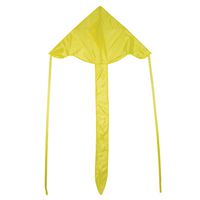 In the Breeze Yellow 43 Inch Fly-Hi Kite - Single Line - Ripstop Fabric - Includes Kite Line and Bag