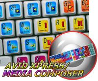 NEW AVID XPRESS/MEDIA COMPOSER KEYBOARD STICKERS