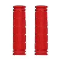 JPLZi 2019 Bicycle Handlebar Grips Fixie Fixed Gear Bike Rubber 8 Colors (Red)