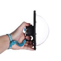 TELESIN 6" Dome Port with Waterproof Housing Case for GoPro Hero 5 Session Hero 4 Session, Diving Lens Cover Underwater Shooting Photography Accessories (With Protective Velvet Bag)