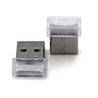 i2 Gear USB LED Lights for Cars - Mini USB Light Car Interior Accessories Lamp for Fun Atmosphere - Pair (Mini, Blue)