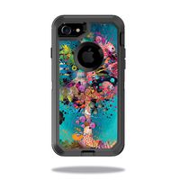 MightySkins Skin Compatible with OtterBox Defender iPhone 8 - Surf Palm | Protective, Durable, and Unique Vinyl Decal wrap Cover | Easy to Apply, Remove, and Change Styles | Made in The USA