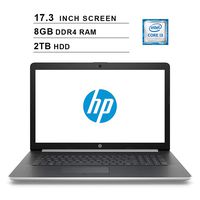 2019 Flagship HP Pavilion 17.3 Inch HD+ SVA Laptop (i3-8130U 2.20GHz up to 3.4GHz, 8GB RAM, 2TB HDD, WiFi, BT, DVDRW, HDMI, HD Audio, Webcam, Windows 10) (Gold)