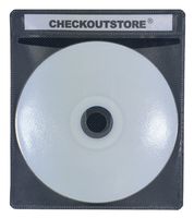 CheckOutStore (500) Premium CD Double-Sided Storage Plastic Sleeve (Black)