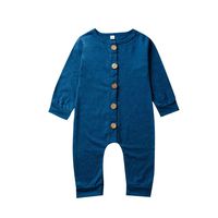 Sharemen Newborn Baby Boy Girl Letter Long Sleeve Romper Bodysuit Outfit Clothes (18-24 Months, Dark Blue23)