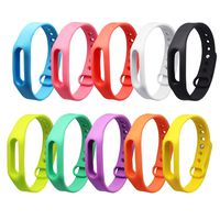 SelfTek 10 Pieces Replacement Band Compitiable with Go-tcha, Xiaomi Mi/1S Bracelet Band Strap Colorful Replacement Wristband Bracelet